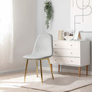 デスクチェア デスクチェア 椅子 シェルチェア ダイニングチェア ベロア調 ファブリック メッキ ゴールド脚 おしゃれ かわいい 北欧 ぼん家具