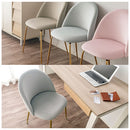 デスクチェア デスクチェア 椅子 オフィスチェア パソコンチェア おしゃれ ベロア調 学習 勉強椅子 北欧 ゴールド脚 ファブリック パーソナルチェア ぼん家具