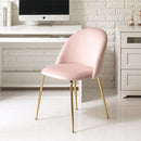 デスクチェア デスクチェア 椅子 オフィスチェア パソコンチェア おしゃれ ベロア調 学習 勉強椅子 北欧 ゴールド脚 ファブリック パーソナルチェア ぼん家具