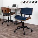 デスクチェア デスクチェア オフィスチェア 椅子 おしゃれ パソコン チェア 座面 広い 回転椅子 キャスター ワークチェア あぐら 木製 曲木 フェイクレザー ベロア ぼん家具