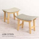 ファブリックスツール スツール 収納 フットレスト オットマン 足置き台 おしゃれ ダイニングチェア 天然木脚 木製 ファブリック ロータイプ 玄関 台所 ダイニング 軽量 ぼん家具