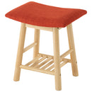 ファブリックスツール スツール 椅子 チェア ダイニング 木製 天然木 脚 ファブリック 布 棚付き 棚 収納 玄関 台所 食卓 シンプル ロータイプ 低め ぼん家具