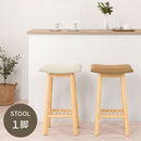 カウンターチェア 木製 ファブリック イス チェア スツール ハイタイプ カウンタースツール キッチンチェア 天然木 脚 木製 ファブリック 布 棚付き 収納 台所 ダイニング 食卓 シンプル ぼん家具