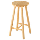 木製カウンターチェア 木製スツール 丸椅子 木製チェア イス チェア スツール ハイタイプ カウンタースツール キッチンチェア 天然木 脚 木製 1脚 高さ60cm 足置き シンプル ぼん家具
