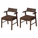 ダイニングチェア〔2脚セット〕 ダイニングチェア 2脚セット 椅子 食卓椅子 木製 ダイニング チェアー 肘付き ハーフアームチェア お掃除ロボット対応 イス 北欧 いす おしゃれ ぼん家具