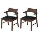 ダイニングチェア〔2脚セット〕 ダイニングチェア 2脚セット 椅子 食卓椅子 木製 ダイニング チェアー 肘付き ハーフアームチェア お掃除ロボット対応 イス 北欧 いす おしゃれ ぼん家具