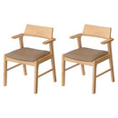 ダイニングチェア〔2脚セット〕 ダイニングチェア 2脚セット 椅子 食卓椅子 木製 ダイニング チェアー 肘付き ハーフアームチェア お掃除ロボット対応 イス 北欧 いす おしゃれ ぼん家具