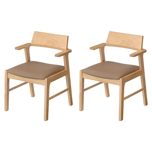 ダイニングチェア〔1脚単品・同色2脚セット〕