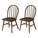 ダイニングチェア〔2脚セット〕 ダイニングチェア 椅子 ウィンザーチェア 2脚セット 食卓椅子 おしゃれ 木製 ダイニングチェアー 北欧 アンティーク調 背もたれ ハイバック イス ぼん家具