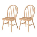 ダイニングチェア〔2脚セット〕 ダイニングチェア 椅子 ウィンザーチェア 2脚セット 食卓椅子 おしゃれ 木製 ダイニングチェアー 北欧 アンティーク調 背もたれ ハイバック イス ぼん家具