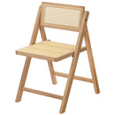 折りたたみ式チェア ラタン調チェア 椅子 チェア 折りたたみ 折りたたみチェア 折りたたみ椅子 背もたれ たためる コンパクト 北欧風 天然木 木製 可愛い 一人掛け 1脚 ぼん家具