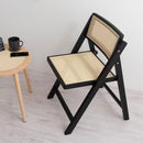 折りたたみ式チェア ラタン調チェア 椅子 チェア 折りたたみ 折りたたみチェア 折りたたみ椅子 背もたれ たためる コンパクト 北欧風 天然木 木製 可愛い 一人掛け 1脚 ぼん家具