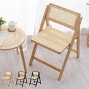 折りたたみ式チェア ラタン調チェア 椅子 チェア 折りたたみ 折りたたみチェア 折りたたみ椅子 背もたれ たためる コンパクト 北欧風 天然木 木製 可愛い 一人掛け 1脚 ぼん家具