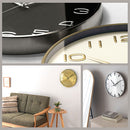 壁掛け時計 ウォールクロック 壁掛け時計 掛時計 時計 壁時計 掛け時計 40cm 非電波 スイープムーブメント 静音 静か 丸形 重厚感 モダン スタイリッシュ ギフト ぼん家具