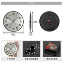 壁掛け時計 ウォールクロック 壁掛け時計 掛時計 時計 壁時計 掛け時計 40cm 非電波 スイープムーブメント 静音 静か 丸形 重厚感 モダン スタイリッシュ ギフト ぼん家具