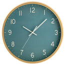 壁掛け時計 ウォールクロック 壁掛け時計 掛時計 時計 壁時計 掛け時計 30cm 非電波 スイープムーブメント 静音 静か 丸形 ウッド調 木枠 フレーム 北欧風 ギフト ぼん家具