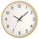 壁掛け時計 ウォールクロック 壁掛け時計 掛時計 時計 壁時計 掛け時計 30cm 非電波 スイープムーブメント 静音 静か 丸形 ウッド調 木枠 フレーム 北欧風 ギフト ぼん家具