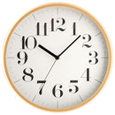 壁掛け時計 ウォールクロック 壁掛け時計 掛時計 時計 壁時計 掛け時計 30cm 非電波 スイープムーブメント 静音 静か 丸形 ウッド調 木枠 フレーム 北欧風 ギフト ぼん家具