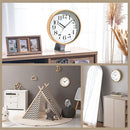 壁掛け時計 ウォールクロック 壁掛け時計 掛時計 時計 壁時計 掛け時計 30cm 非電波 スイープムーブメント 静音 静か 丸形 ウッド調 木枠 フレーム 北欧風 ギフト ぼん家具