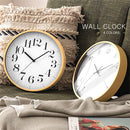 壁掛け時計 ウォールクロック 壁掛け時計 掛時計 時計 壁時計 掛け時計 30cm 非電波 スイープムーブメント 静音 静か 丸形 ウッド調 木枠 フレーム 北欧風 ギフト ぼん家具