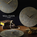 壁掛け時計 壁掛け時計 掛け時計 ウォールクロック インテリアクロック 壁掛け 時計 30cm 非電波 スイープムーブメント 静音 丸形 ストーン調 高級感 モダン ぼん家具