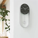 大理石調×スチール 振り子時計