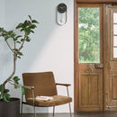 大理石調×スチール 振り子時計