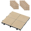 ジョイントタイルデッキ〔4枚セット・10枚セット〕 タイル ベランダ 庭 デッキ テラス diy ジョイントタイル おしゃれ デッキパネル 正方形 ジョイントマット ベランダ ガーデニング 簡単設置 敷石 ぼん家具