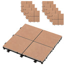 ジョイントタイルデッキ〔4枚セット・10枚セット〕 タイル ベランダ 庭 デッキ テラス diy ジョイントタイル おしゃれ デッキパネル 正方形 ジョイントマット ベランダ ガーデニング 簡単設置 敷石 ぼん家具