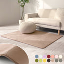 ラグマット〔100×140cm〕 ラグ 洗える ラグマット 丸洗い 滑り止め 床暖房対応 あったかラグ フランネル センターラグ 長方形 カーペット ふわふわ 絨毯 ウレタン 無地 リビング おしゃれ ぼん家具