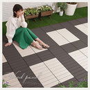 ジョイントデッキ〔4枚セット〕 ウッドパネル ウッドデッキ 人工木 4枚セット ウッドタイル ジョイント式 バルコニー ベランダ 庭 ガーデニング DIY 30cm 人工木材 樹脂木材 ぼん家具