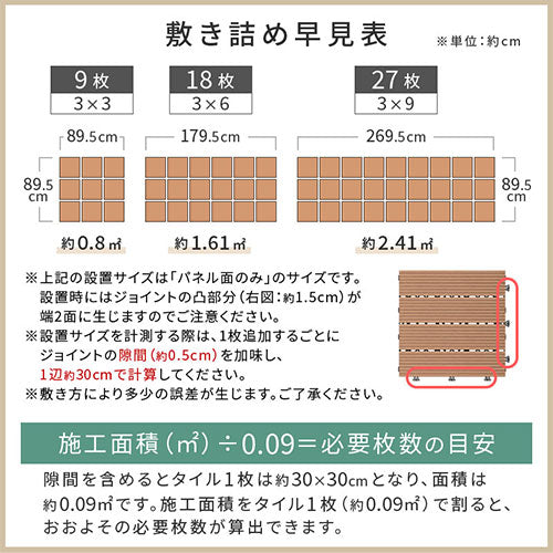 ジョイントデッキ〔10枚セット〕