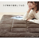 コーナークッション付きラグマット コーナークッション ラグ 洗えるラグ コーナーソファー ローソファー フロアコーナーソファ L型 212×212 2畳 マイクロファイバー あったか 冬用 ぼん家具