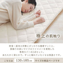 極厚マット2点セット〔130×185cm〕 極厚マット カバー 2点セット 高反発ウレタンマット マイクロファイバー あったか 130×185cm 約 厚さ5cm ラグマット 1.5畳 冬用 ごろ寝マット ぼん家具