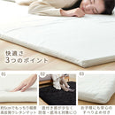 極厚マット〔185×185cm〕 極厚マット 単品 約 厚さ5cm 高反発ウレタンマット カバーリングマット 185×185cm ラグマット 2畳 年中使える ごろ寝マット マット全面 滑り止め ぼん家具
