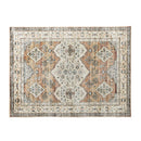 オリエンタル柄ラグ〔100×140cm〕 ラグ カーペット ラグマット 洗える 1畳 リビングラグ インテリアマット 約 100×140cm 幾何学 オリエンタル柄 プリント おしゃれ 北欧 ぼん家具