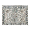 オリエンタル柄ラグ〔100×140cm〕 ラグ カーペット ラグマット 洗える 1畳 リビングラグ インテリアマット 約 100×140cm 幾何学 オリエンタル柄 プリント おしゃれ 北欧 ぼん家具