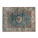 オリエンタル柄ラグ〔100×140cm〕 ラグ カーペット ラグマット 洗える 1畳 リビングラグ インテリアマット 約 100×140cm 幾何学 オリエンタル柄 プリント おしゃれ 北欧 ぼん家具