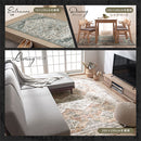 玄関マット〔60×85cm〕 玄関マット 室内  60×85cm 屋内 洗える おしゃれ 幾何学 オリエンタル柄  プリント 玄関ラグ カーペット 長方形 北欧 風水 ぼん家具