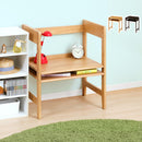 高さ調節付き天然木デスク デスク コンパクト 幅60 高さ調節可能 パソコンデスク 昇降 小型 2way ラック 木製 作業台 机 ハイタイプ ロータイプ 昇降式デスク 棚付き 学習机 PCデスク ぼん家具