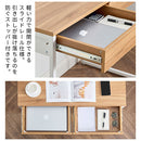 引き出し付きパソコンデスク パソコンデスク デスク 引き出し付き シンプルデスク ワークデスク 作業台 ワークテーブル 引き出し 収納 A4 ノートPC スチール 木製 メラミン化粧板 ぼん家具