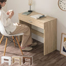 シンプルデスク パソコンデスク デスク おしゃれ コンパクト PCデスク 学習机 シンプル 北欧 作業台 在宅 引き出し付き 木製 収納 平机 ぼん家具