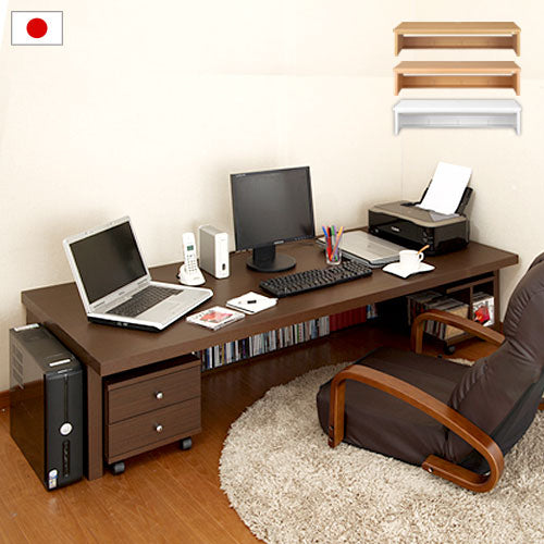 多機能ワイドデスク ロータイプ 幅180×奥行75cm デスク ワイド