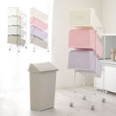 ダストボックス〔4段タイプ〕 ゴミ箱 キッチン用ゴミ箱 分別 ダストボックス おしゃれ スリム 大型 約84 フタ付き 縦 隙間 分別ダストワゴン キャスター付き 4段 キッチン ぼん家具