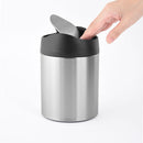 　カウンタートップトラッシュカン1.5L キッチンペール ゴミ箱 小型 ごみばこ おしゃれ 卓上 抗菌加工 モノトーン 高級感 洗面所 リビング プレゼント simplehuman