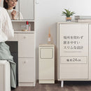 木製ダストボックス 20L ゴミ箱 20リットル 20L ダストボックス ごみ箱 スリム おしゃれ ロータイプ フタ付き キャスター 木製 大容量 キッチン リビング 幅25 縦型 スイング ぼん家具