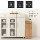 木製ダストボックス 20L ゴミ箱 20リットル 20L ダストボックス ごみ箱 スリム おしゃれ ロータイプ フタ付き キャスター 木製 大容量 キッチン リビング 幅25 縦型 スイング ぼん家具