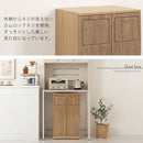 木製ダストボックス 45L 2分別タイプ ゴミ箱 45リットル 45L ダストボックス 2分別 ごみ箱 スリム ハイタイプ フタ付き キャスター 木製 大容量 キッチン リビング 幅47 縦型 スイング ぼん家具