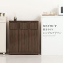 木製ダストボックス 45L 3分別タイプ ゴミ箱 45リットル おしゃれ 分別 キッチン用ごみ箱 ダストボックス スリム 蓋付き シンプル キャスター リビング リビング スイング 縦型 幅70 ぼん家具