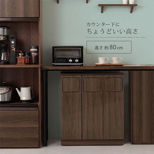 木製ダストボックス〔3分別タイプ〕